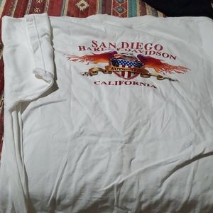 White Harley Davidson T shirt